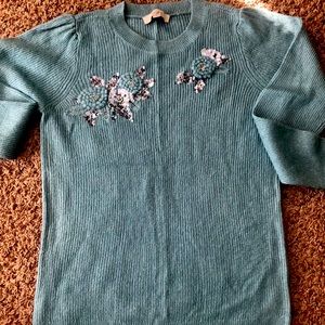 Loft, size M, sweater with embellishment